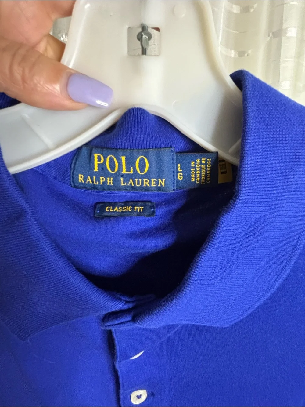 Ralph Lauren Polo Shirt in Bright Blue with Embroidered Pony
